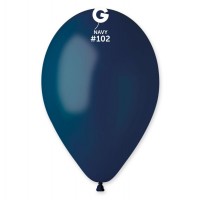 Baloni 29cm, zili, jūras, GEMAR, 100 gab.