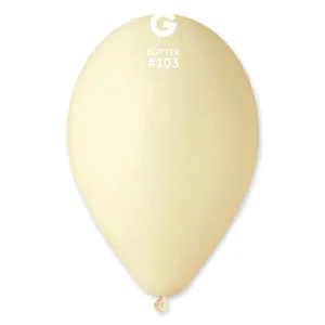 Baloni 29cm, dzelteni, sviesta, GEMAR, 100 gab.
