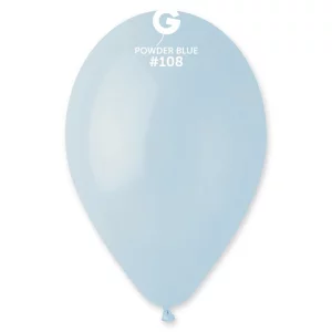 Baloni 29cm, zili, pūdera, GEMAR, 100 gab.