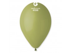 Baloni 29cm, zaļi, olīvu, GEMAR, 100 gab.100 gab.