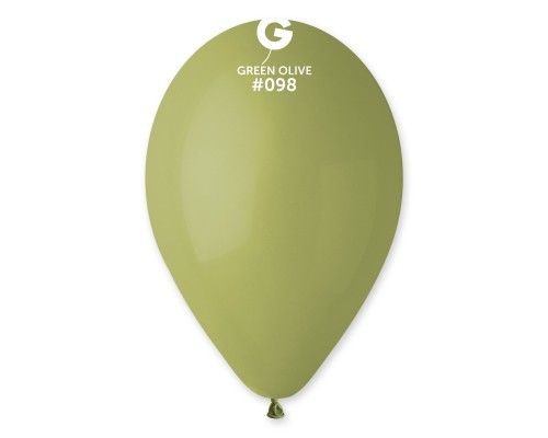 Baloni 29cm, zaļi, olīvu, GEMAR, 100 gab.100 gab.