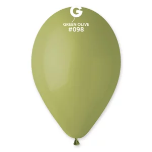 Baloni 29cm, zaļi, olīvu, GEMAR, 100 gab.100 gab.