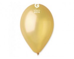 Baloni 29cm, metāliski, zelta, dorato, GEMAR, 100 gab.
