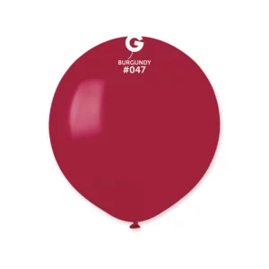 Baloni sarkani, bordo, caurspīdīgi, L 48cm, GEMAR