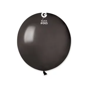 Baloni melni, pērļu, GEMAR, 48cm