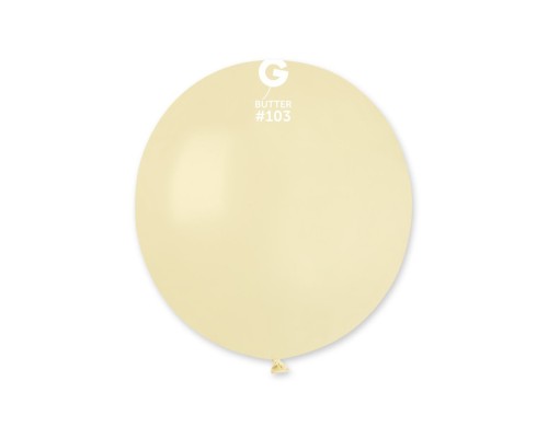 Baloni dzelteni, sviesta, L 48cm, GEMAR