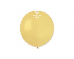 Baloni dzelteni, macaroon, L 48cm, GEMAR