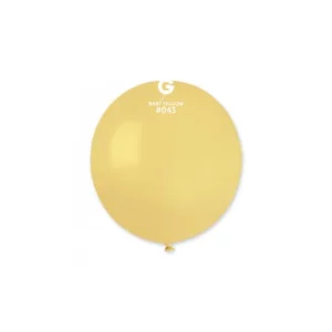 Baloni dzelteni, macaroon, L 48cm, GEMAR