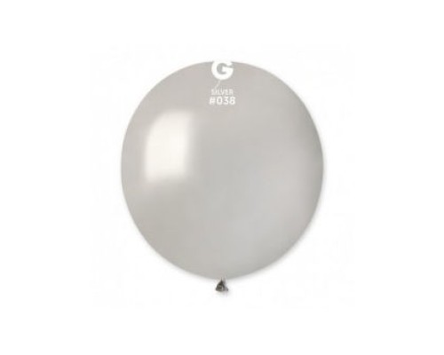 Baloni pērļu, sudraba, GEMAR, 48cm