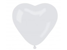 Baloni 44cm, GEMAR - balta sirds