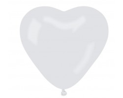 Baloni 44cm, GEMAR - balta sirds