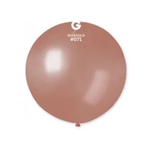 Baloni pērļu, zelta, rozā, 69cm, GEMAR