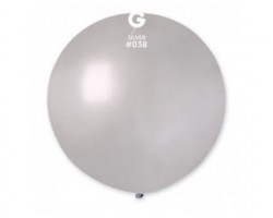 Baloni pērļu, sudraba, 69cm, GEMAR