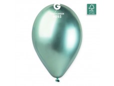 Baloni metāliski, hroma, zaļi, mint, GEMAR, 33cm