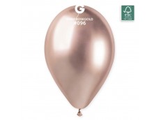 Baloni metāliski, hroma, zelta, rozā, GEMAR, 33cm