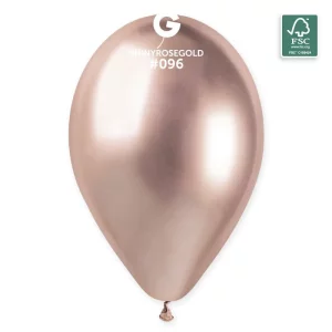 Baloni metāliski, hroma, zelta, rozā, GEMAR, 33cm