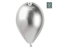 Baloni metāliski, hroma, sudraba, GEMAR, 33cm