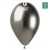 Baloni metāliski, hroma, sudraba, tumši, GEMAR, 33cm