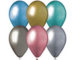 Baloni metāliski, hroma, mix, GEMAR, 33cm, 50 gab.