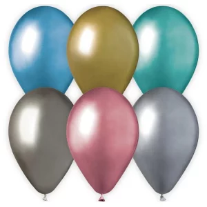 Baloni metāliski, hroma, mix, GEMAR, 33cm, 50 gab. Baloni metāliski, hroma, mix, GEMAR, 33cm, 50 gab.