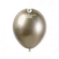 Baloni metāliski, hroma, zelta, prosecco, GEMAR, 13 cm, 100 gab.