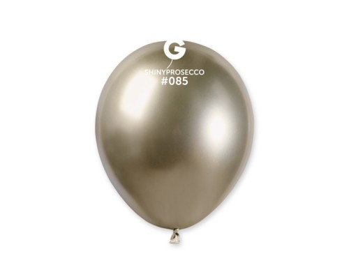 Baloni metāliski, hroma, zelta, prosecco, GEMAR, 13 cm, 100 gab.