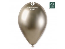 Baloni metāliski, hroma, zelta, prosecco, GEMAR, 33cm