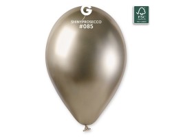 Baloni metāliski, hroma, zelta, prosecco, GEMAR, 33cm