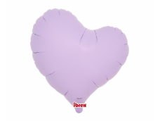 Folijas balons 40cm, sirds, lillā, macaroon