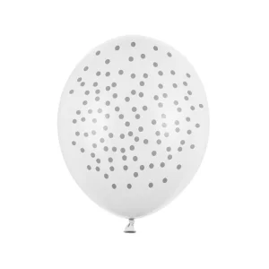 Baloni Konfeti, zelta, mini, balti BelBal, 29cm Baloni Konfeti, zelta, mini, balti BelBal, 29cm