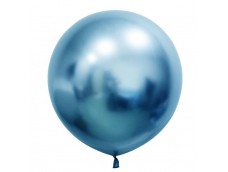 Baloni metāliski, hroma, zili, platinum, 55 cm