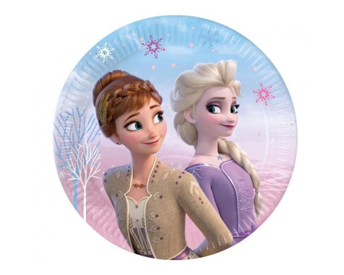 Papīra šķīvis FROZEN 2: Wind Spirit - 20cm (8 gab.)