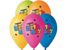 Baloni "Happy Birthday!" - priecīgu dzimšanas dienu 2, GEMAR, 33cm