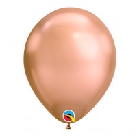Baloni metāliski, hroma, zelta, rozā, Qualatex, 29cm