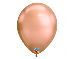Baloni metāliski, hroma, zelta, rozā, Qualatex, 29cm