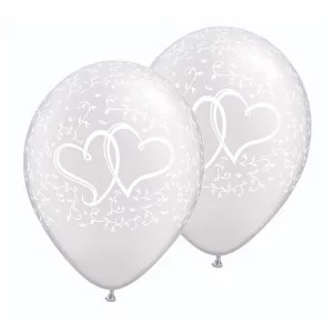 Baloni Kāzu, Sirdis, pērļu, QUALATEX, 29cm Baloni Kāzu, Sirdis, pērļu, QUALATEX, 29cm
