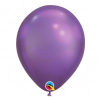 Baloni metāliski, hroma, lillā, Qualatex, 29cm