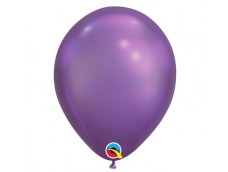 Baloni metāliski, hroma, lillā, Qualatex, 29cm