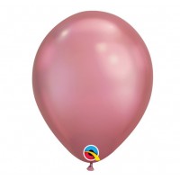 Baloni metāliski, hroma, rozā, Qualatex, 29cm