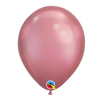 Baloni metāliski, hroma, rozā, Qualatex, 29cm