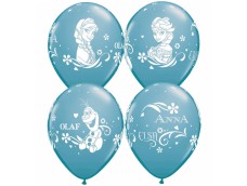 Baloni 29cm, Frozen - ledus sirds, zili, QUALATEX Baloni 29cm, Frozen - ledus sirds, zili, QUALATEX