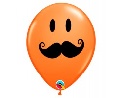 Baloni "Ūsas", Qualatex, 29cm, oranži