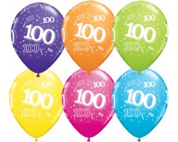 Baloni Cipars "100", QUALATEX, 29 cm