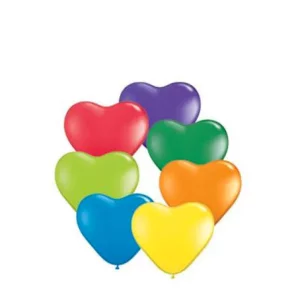 Baloni 15cm, QUALATEX - sirsniņas Baloni 15cm, QUALATEX - sirsniņas