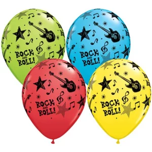 Baloni 29cm, Rokenrols, QUALATEX Baloni 29cm, Rokenrols, QUALATEX