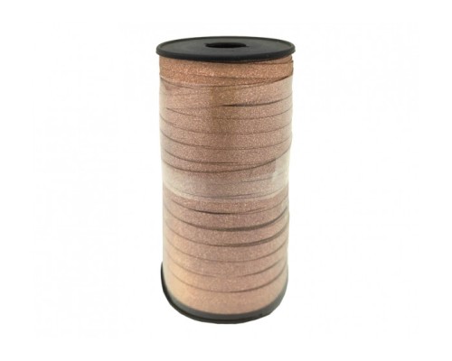 Lentīte rozā zelta, ar gliteriem, 5mm (92m)