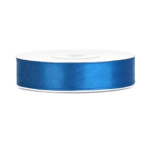 Lentīte zila, satīna, 12mm (25m) Lentīte zila, satīna, 12mm (25m)