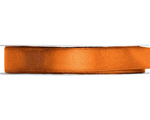 Lentīte oranža, tumši, satīna, 12mm (25m)