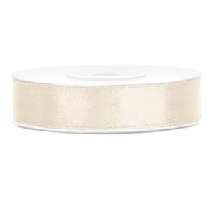 Lentīte krēmkrāsas, satīna, 12mm (25m) Lentīte krēmkrāsas, satīna, 12mm (25m)