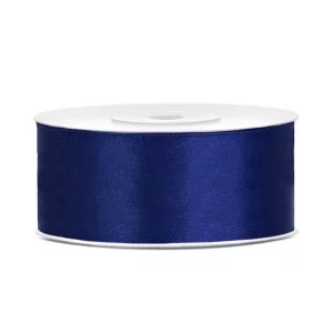 Lentīte zila, tumši, nakts, satīna, 25mm (25m) Lentīte zila, tumši, nakts, satīna, 25mm (25m)